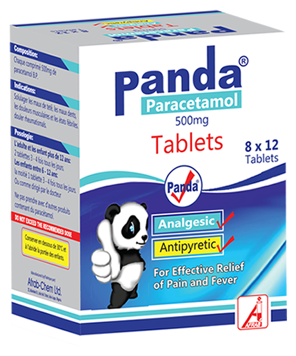 Afrab-Chem Panda Paracetamol carton